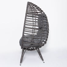 Charcoal Bourne Standing Outdoor Basket Chair